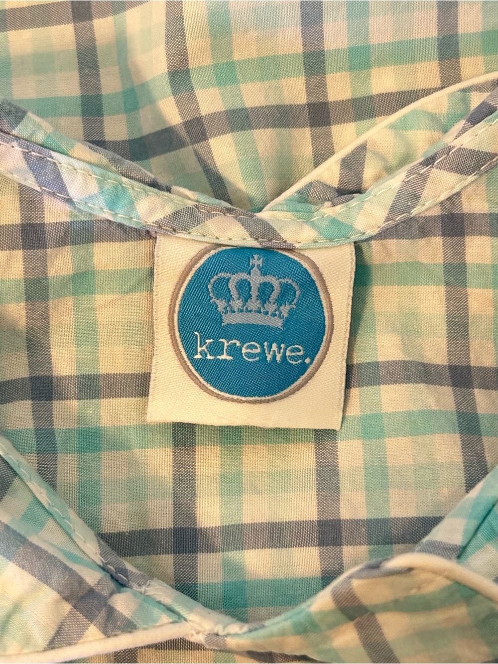 Sz6 Krewe Kids Plaid Scallop Collar Dress - Picture 6 of 6